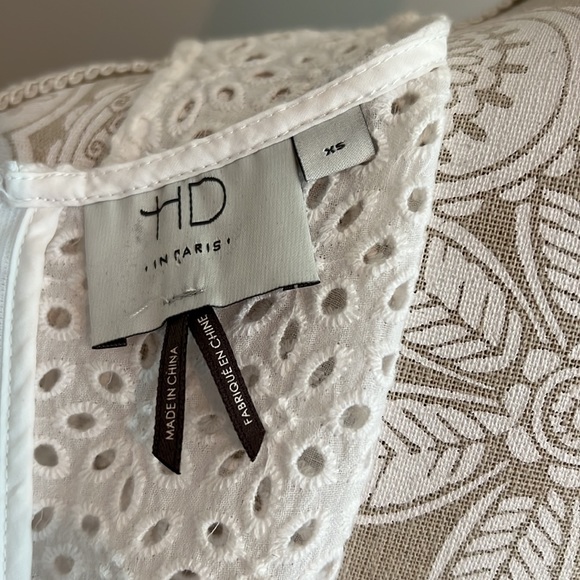 HD in Paris sold by Anthropologie white peplum lace top - Picture 7 of 7